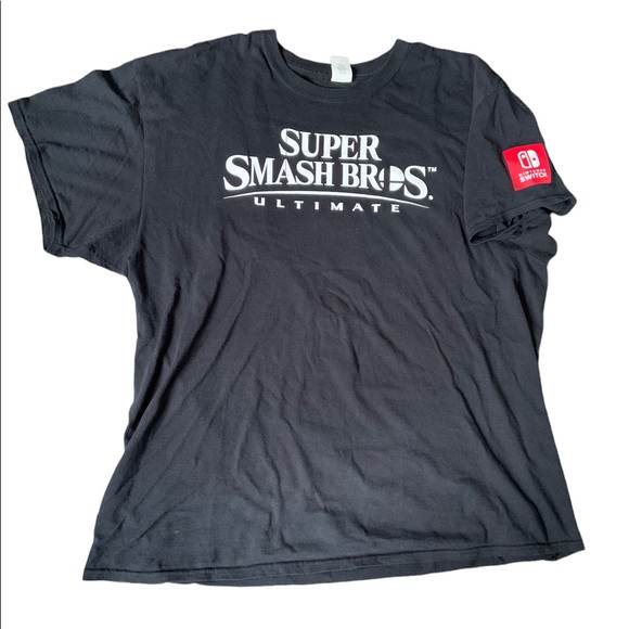 Nintendo Tops - Super Smash Bros Ultimate Nintendo Switch Rare Promo T-Shirt Size XL Women’s